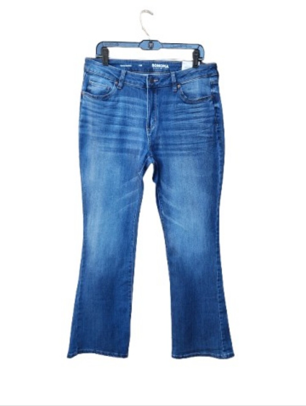 Sonoma Blue Curvy Bootcut Jeans High-Rise NWT Cotton Blend